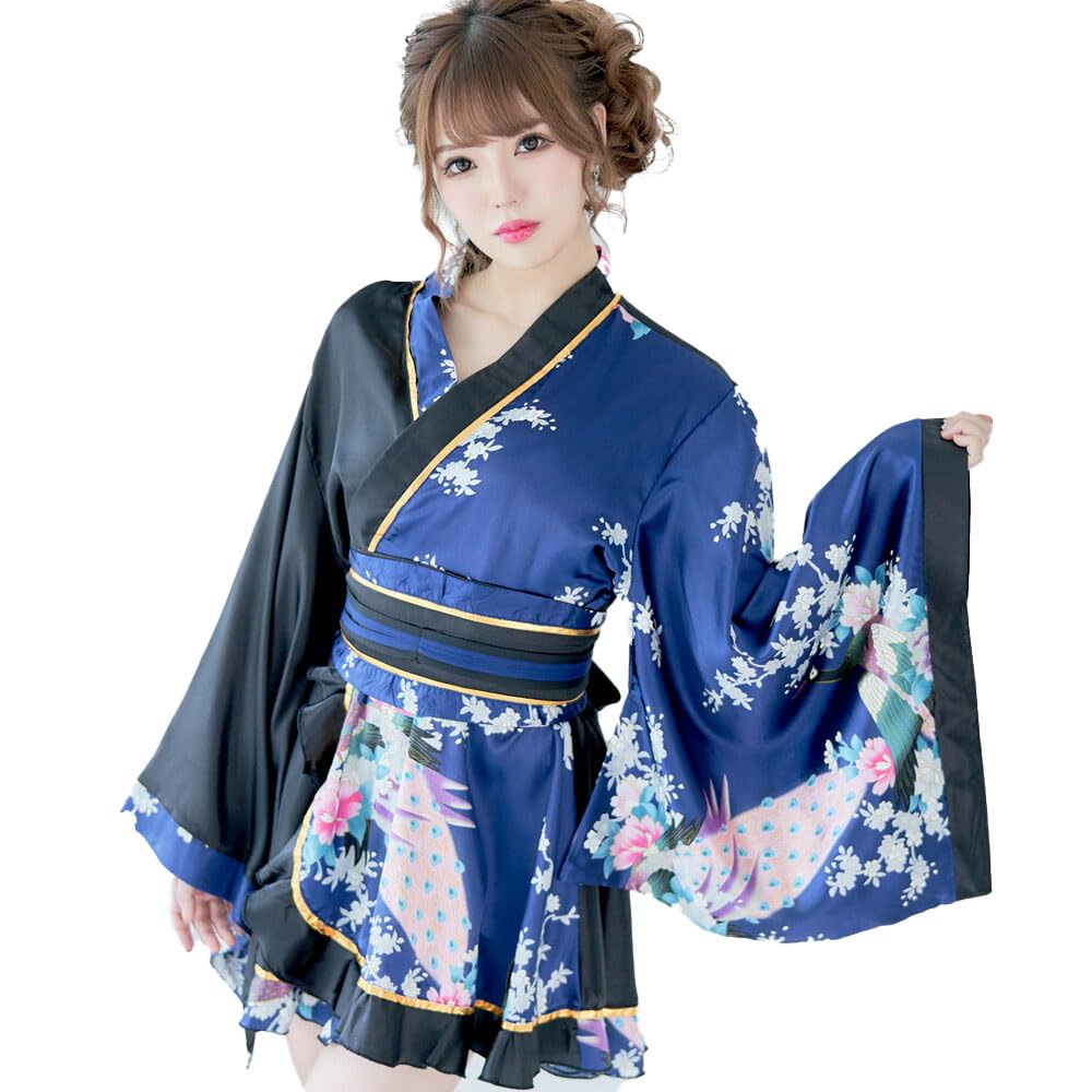 Amazon.co.jp: 着物ドレス 花魁 新色登場 コスプレ 浴衣 祭り ダンス